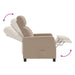 Massage Recliner Cappuccino Kunstleer