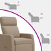 Massage Recliner Cappuccino Kunstleer