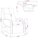 Massage Recliner Cappuccino Kunstleer