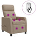 Massage Recliner Cappuccino Kunstleer