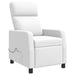 Massage Recliner Wit Kunstleer
