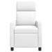 Massage Recliner Wit Kunstleer