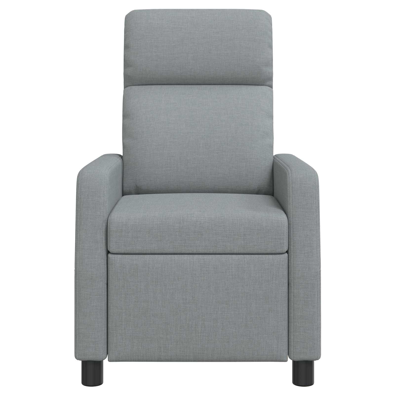 Massage Recliner Lichtgrijs Stof