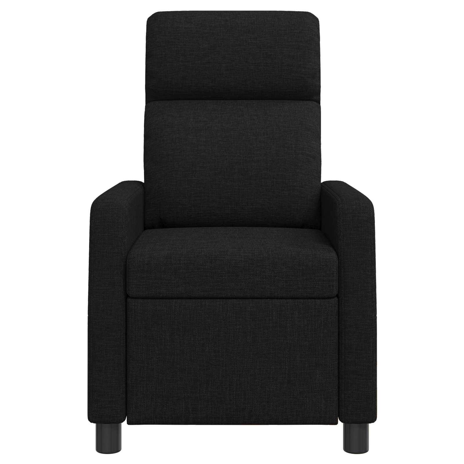 Massage Recliner Zwart Stof