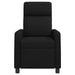 Massage Recliner Zwart Stof