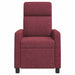 Massage Recliner Wijnrood Stof