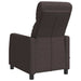 Massage Recliner Donkerbruin Stof