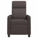 Massage Recliner Donkerbruin Stof