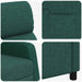 Massage Recliner Donkergroen Stof