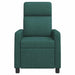 Massage Recliner Donkergroen Stof