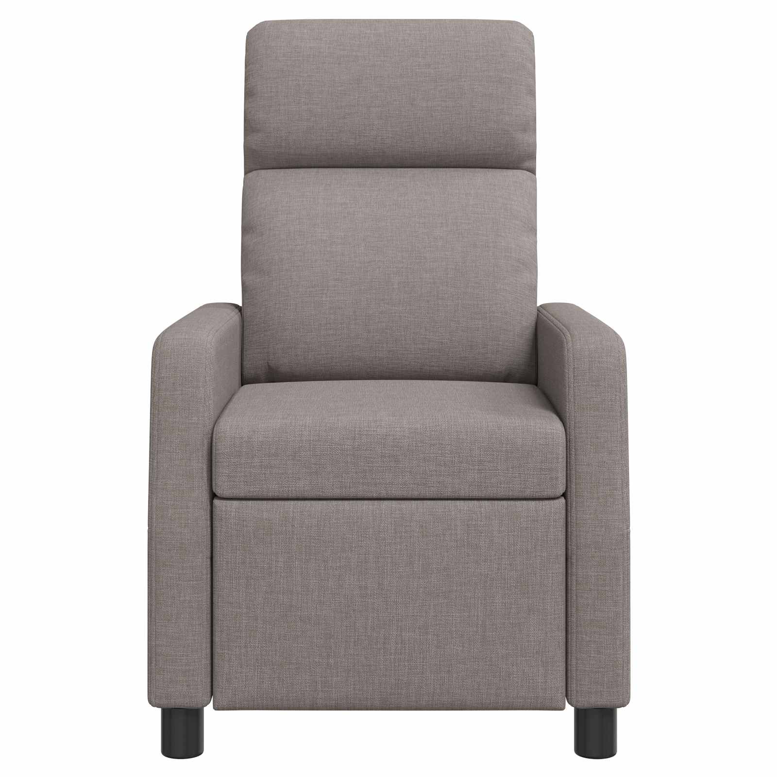Massage Recliner Taupe Stof
