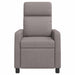 Massage Recliner Taupe Stof