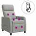 Massage Recliner Wolkengrijs Stof Wolkengrijze stof