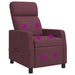 Massage Recliner Paars Stof