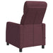 Massage Recliner Paars Stof