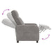 Relaxfauteuil Lichtgrijs fluweel