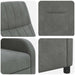 Relaxfauteuil Donkergrijs fluweel