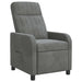 Relaxfauteuil Donkergrijs fluweel