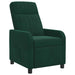 Relaxfauteuil Donkergroen fluweel