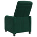Relaxfauteuil Donkergroen fluweel