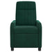 Relaxfauteuil Donkergroen fluweel