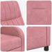 Relaxfauteuil Roze fluweel