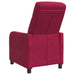Relaxfauteuil Wijnrood fluweel