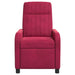 Relaxfauteuil Wijnrood fluweel