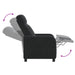 Relaxfauteuil Zwart fluweel