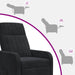 Relaxfauteuil Zwart fluweel