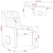 Relaxfauteuil Zwart fluweel