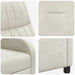 Relaxfauteuil Crèmekleurig fluweel