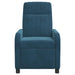 Relaxfauteuil Blauw fluweel