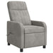 Massage Recliner Lichtgrijs fluweel
