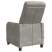 Massage Recliner Lichtgrijs fluweel