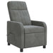 Massage Recliner Donkergrijs fluweel