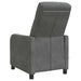 Massage Recliner Donkergrijs fluweel