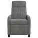 Massage Recliner Donkergrijs fluweel
