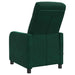 Massage Recliner Donkergroen fluweel