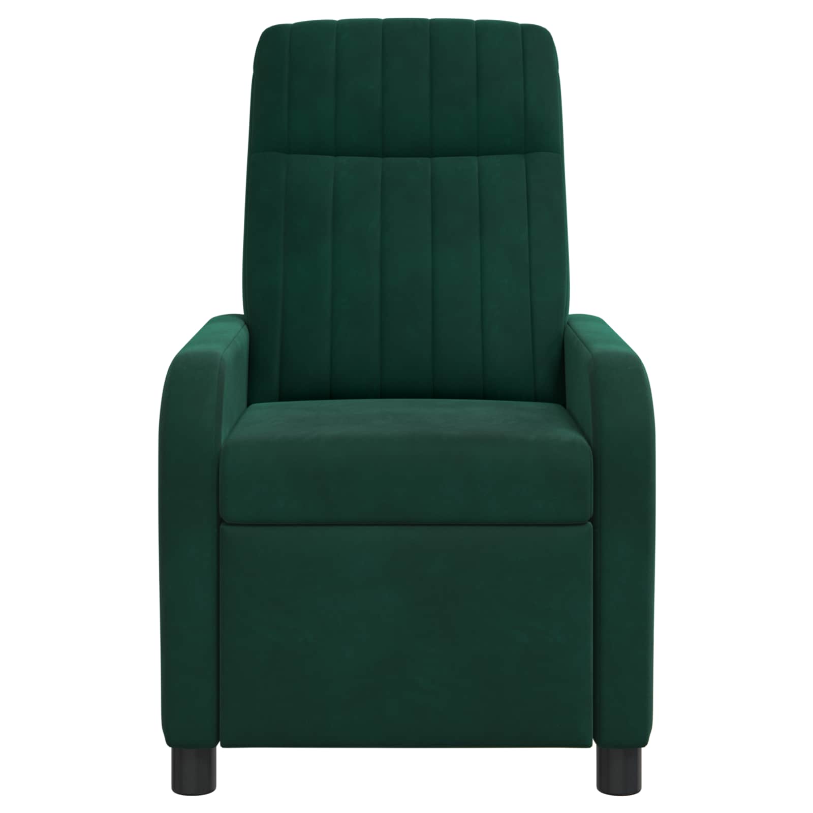 Massage Recliner Donkergroen fluweel