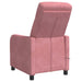 Massage Recliner Roze fluweel