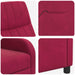 Massage Recliner Wijnrood fluweel