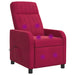 Massage Recliner Wijnrood fluweel