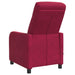 Massage Recliner Wijnrood fluweel