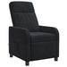 Massage Recliner Zwart fluweel