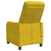 Massage Recliner Geel fluweel