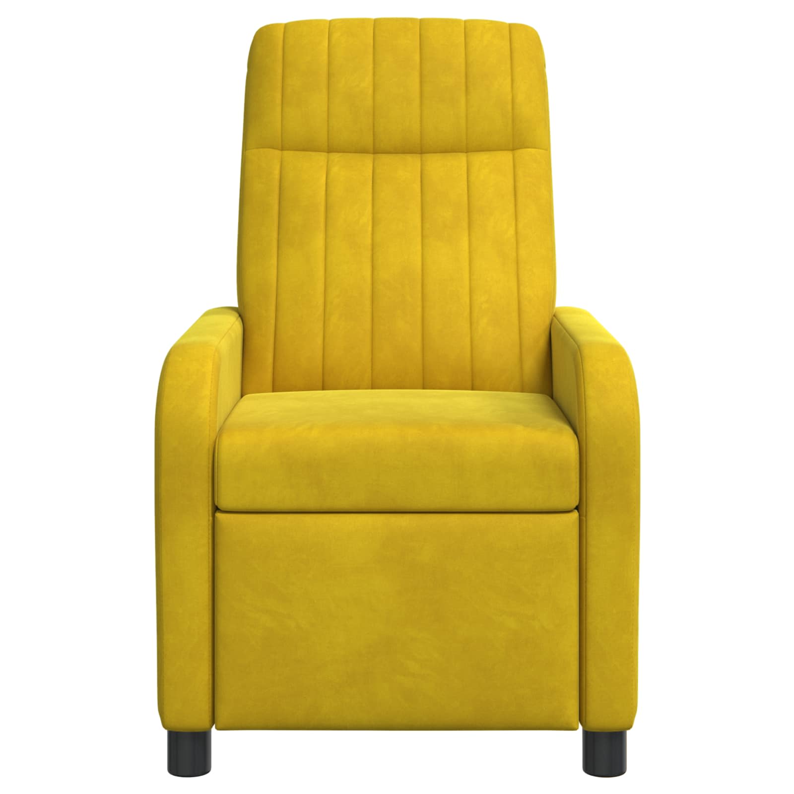 Massage Recliner Geel fluweel