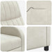Massage Recliner Crèmekleurig fluweel