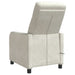 Massage Recliner Crèmekleurig fluweel