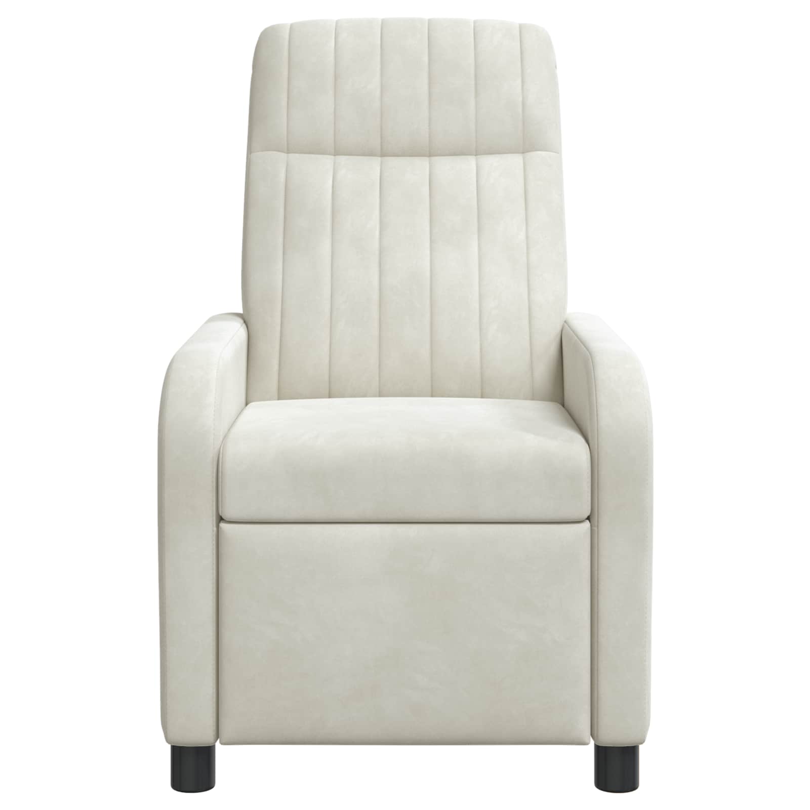 Massage Recliner Crèmekleurig fluweel